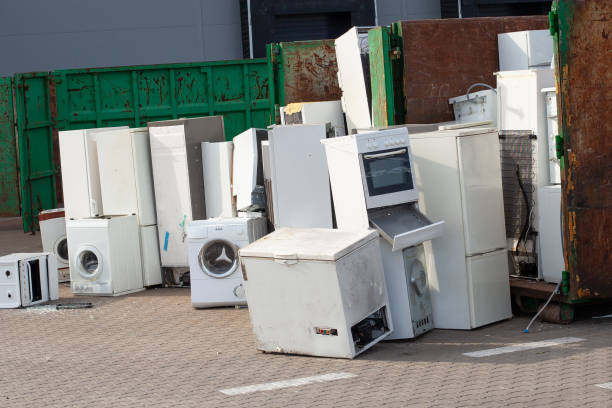 istock Collected and awaiting for the disposal of electronic-waste. 1334464437