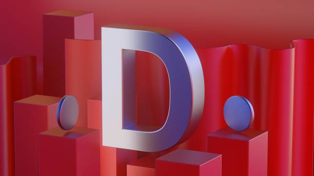 istock Metall alphabet word on red background illustration 3D rendering 1334466323