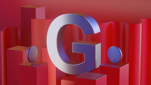 istock Metall alphabet word on red background illustration 3D rendering 1334466346