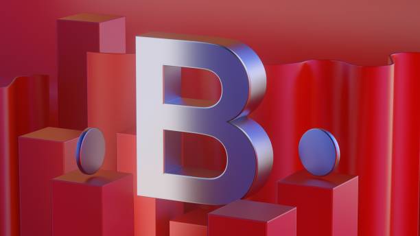 istock Metall alphabet word on red background illustration 3D rendering 1334466430