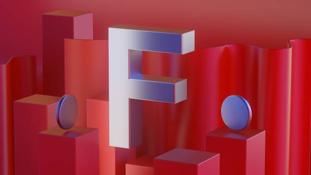 istock Metall alphabet word on red background illustration 3D rendering 1334466490