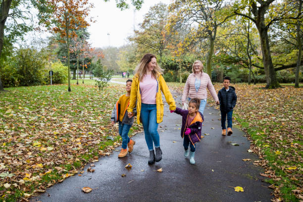 istock Happy Family During Autumn 1334470857