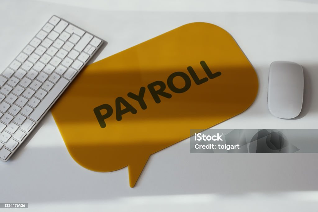 Payroll Paycheck Stock Photo