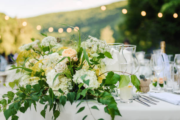 istock Well decorated dining table stock photo. Wedding decoration. 1334477308