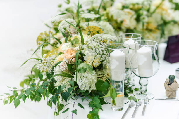 istock Well decorated dining table stock photo. Wedding decoration. 1334477315