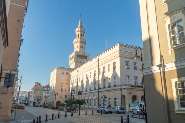 Opole, Poland, June 4, 2021: City hall of Opole.
