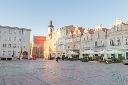 Opole, Poland - June 4, 2021: Main Market Square in Opole.