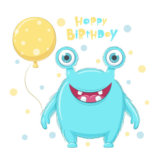 Happy Birthday Monster Illustrations, Royalty-Free Vector Graphics ...