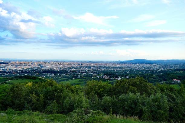 istock Austria, Vienna, view from Kahlenberg over Vienna, summer, evening, setting sun 1334481223