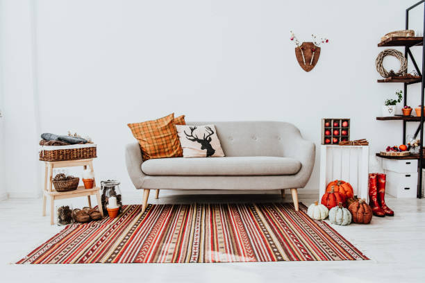 istock Cozy modern home with decor inspired by autumn 1334481673