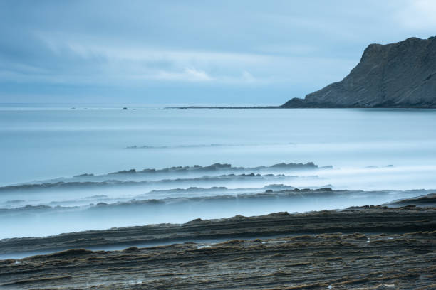 istock Flysch between Zumaia and Deba by the Cantabrian Sea, Basque Country, Euskadi 1334485549