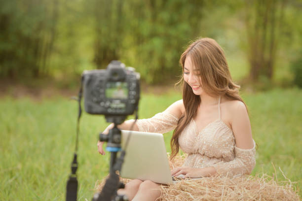 istock Vlogger editing video create content for upload on social media 1334486198