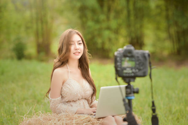 istock Vlogger editing video create content for upload on social media 1334486213