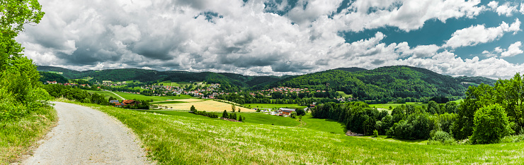 Panoramic View of Ringelai in the Bavarian Forest