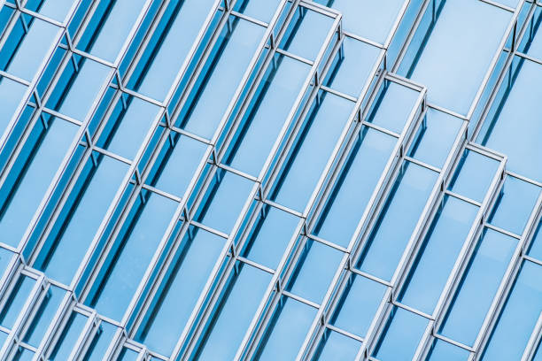 istock Architecture details Modern Building Glass facade Business background 1334488184