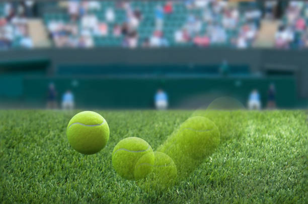 istock Tennis ball bounce 1334495552