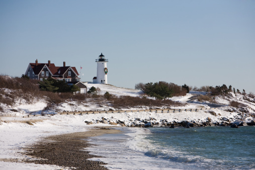 Nobska Lighthouse in Falmouth on Cape Cod