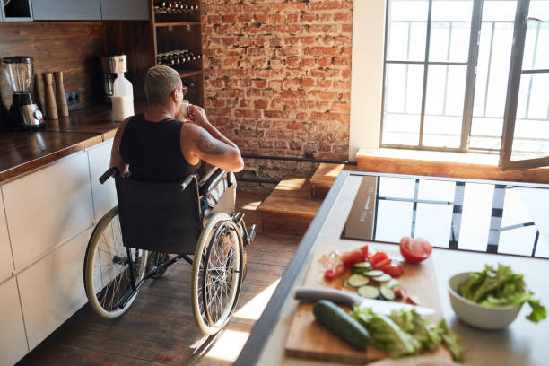 istock Woman with Disability in Morning 1334507499