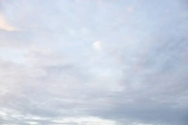 Photo of Amazing clouds hanging in the blue sky. Wonderful sunset and a better sunrise with beautiful clouds with a colourful sky.