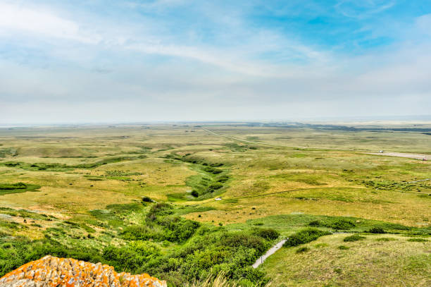 istock Landscape scenery at Head Smashed in Buffalo Jump in Southern Alberta 1334517769