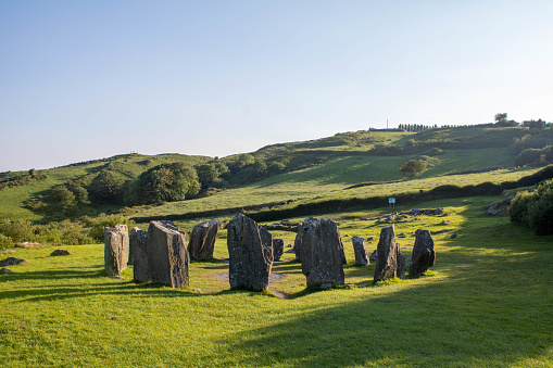 Drombeg stone circle, is a small east of Glandore, County Cork, Ireland. The structure consists of 17 tightly packed stones. The summer solstice is the day of the year with the longest period of daylight, while the winter solstice is the day with the shortest period of daylight.