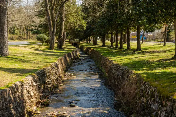 Whittington Creek Flowing Through A Park In Hot Springs National Park