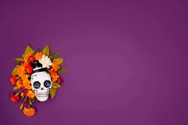 istock Day of the dead, Dia De Los Muertos Celebration Background 1334524113