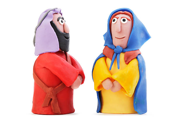 istock Saints Mary and  Jospeh staring at each other 133453283