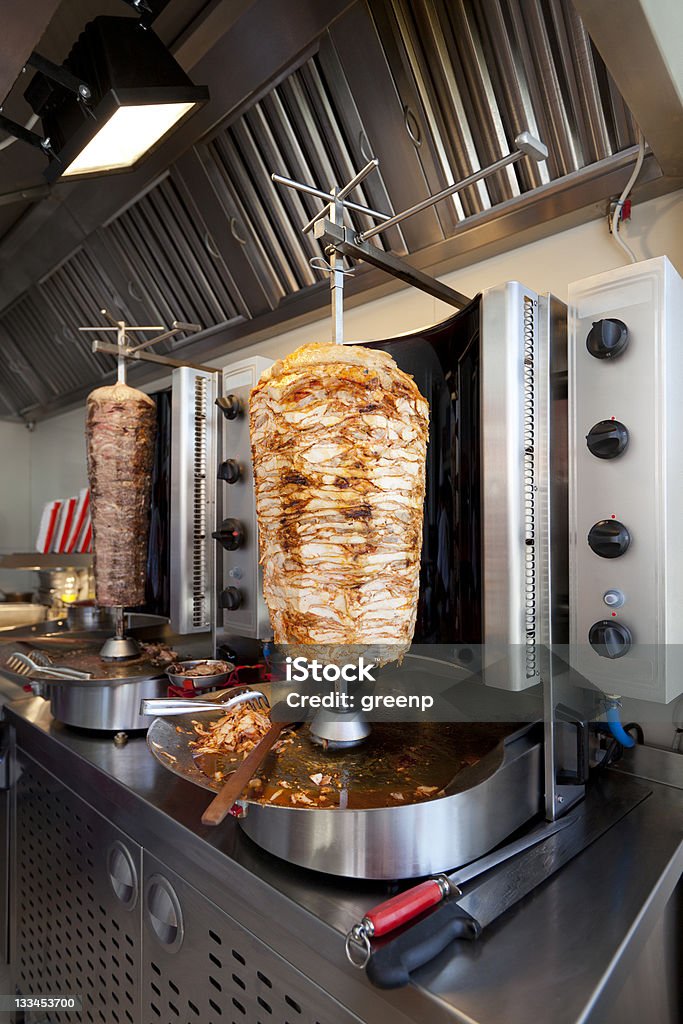 Pollo e carne Doner - Foto stock royalty-free di Carne di pollo