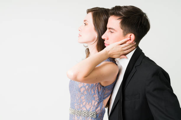 istock Profile of a romantic couple dating 1334539763