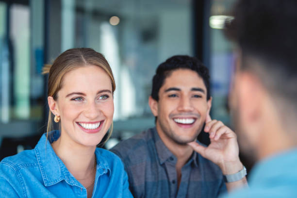istock Financial advisor discussing business with couple. 1334540661