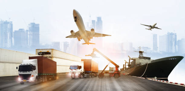 istock The world logistics , there are world map with logistic network distribution on background and Logistics Industrial Container Cargo freight ship for Concept of fast or instant shipping 1334541345