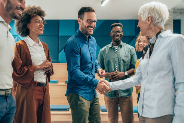 istock Handshake for the new agreement 1334541513