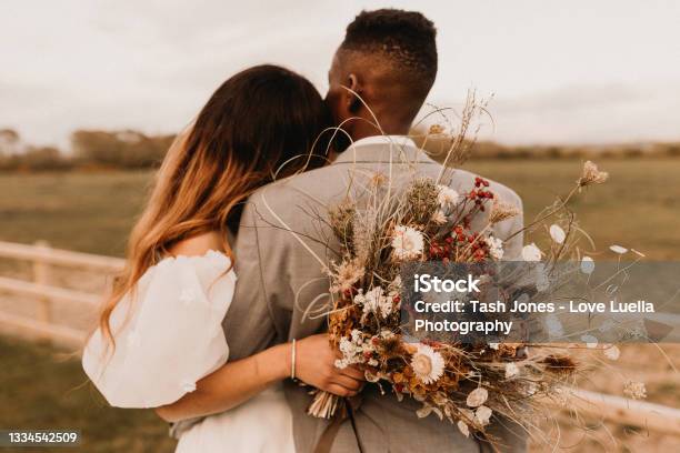 Elopement Wedding Stock Photo - Download Image Now - Wedding, Married, Boho