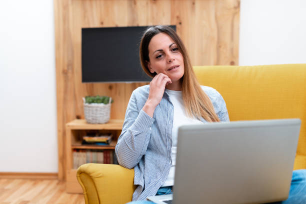 istock Abstract Giving Business Advice Online, Spreading Internet Presence, Virtual Class Meeting, Remote Office Work, Computer Presentation, Casual Cyber Conversation 1334548246