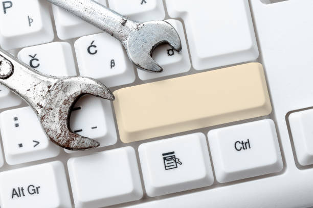 istock Abstract Doing Virtual Bookkeeping, Listing New Product Online, Information Gathering Ideas, Learning Fresh Things, Spreading Business Presence, Global Communication Device 1334548294