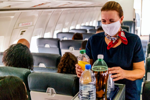 istock Passengers flying in the pandemic 1334555211