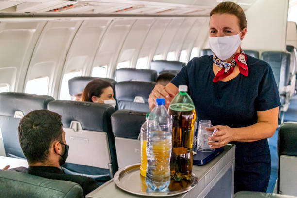 istock Passengers flying in the pandemic 1334555252