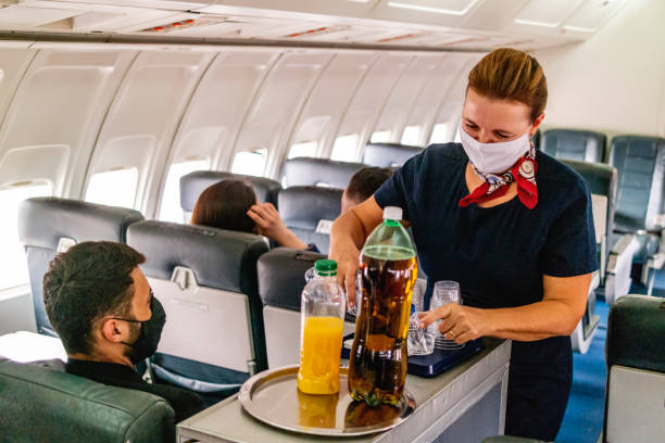 istock Passengers flying in the pandemic 1334556296