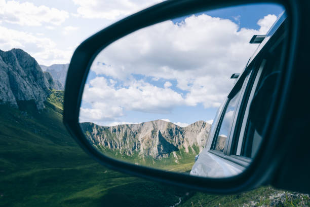 view of Stelvio Pass in Italy