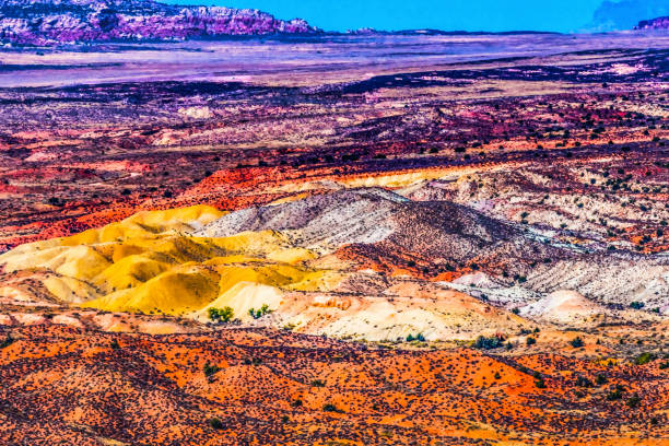 istock Painted Desert Orange Grass Sandstone White Sand Arches National Park Moab Utah 1334571414