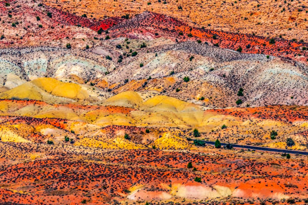 istock Painted Desert Orange Grass Sandstone White Sand Arches National Park Moab Utah 1334571433