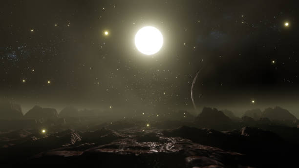 istock The Night Sky On The Cliff Valley 1334572281