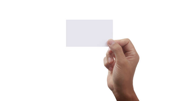 istock Hand holding virtual card with your 1334573147