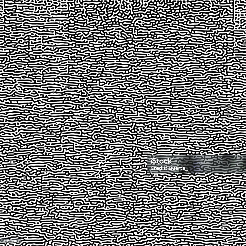 Multiscale Turing Pattern Cyclic Symmetric Multiscale Turing Pattern Monochrome Texture向量圖形及更多具有 ...