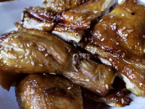 istock Islamic Grilled Chicken add spices. 1334583349