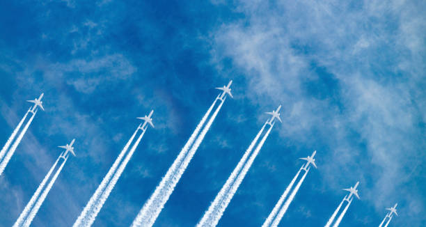 istock Airplanes in the sky 1334585755