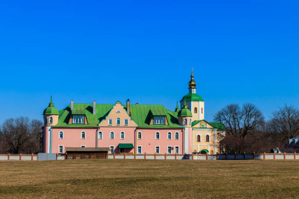 istock Holy Trinity Motroninsky convent in Kholodny Yar, Ukraine 1334590309