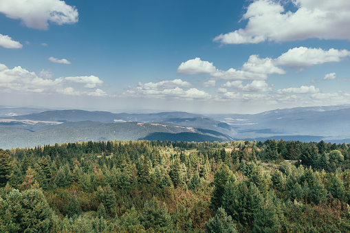 Landscape near Semnicka rock in cold winter fresh morning