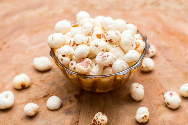 Makhana Is Lotus Seeds Or Fox Nuts Used To Preparing Various Foods In India  Stock Photo - Download Image Now - Istock
